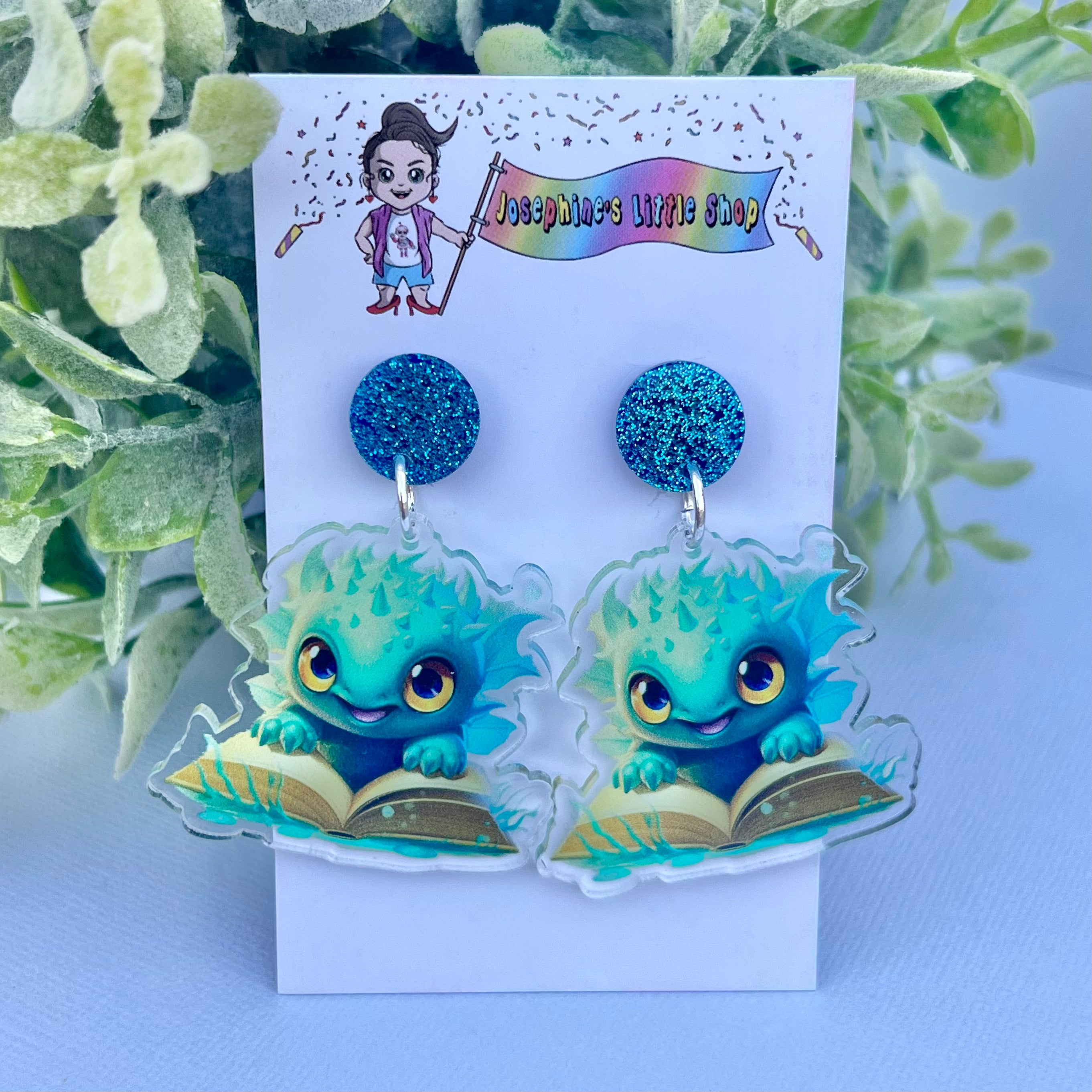 Sea Critter Book Monster - Acrylic Dangles