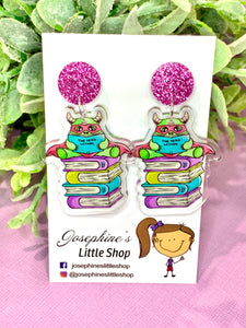 JoLush The Hero Within - Book Monster - Acrylic Dangles