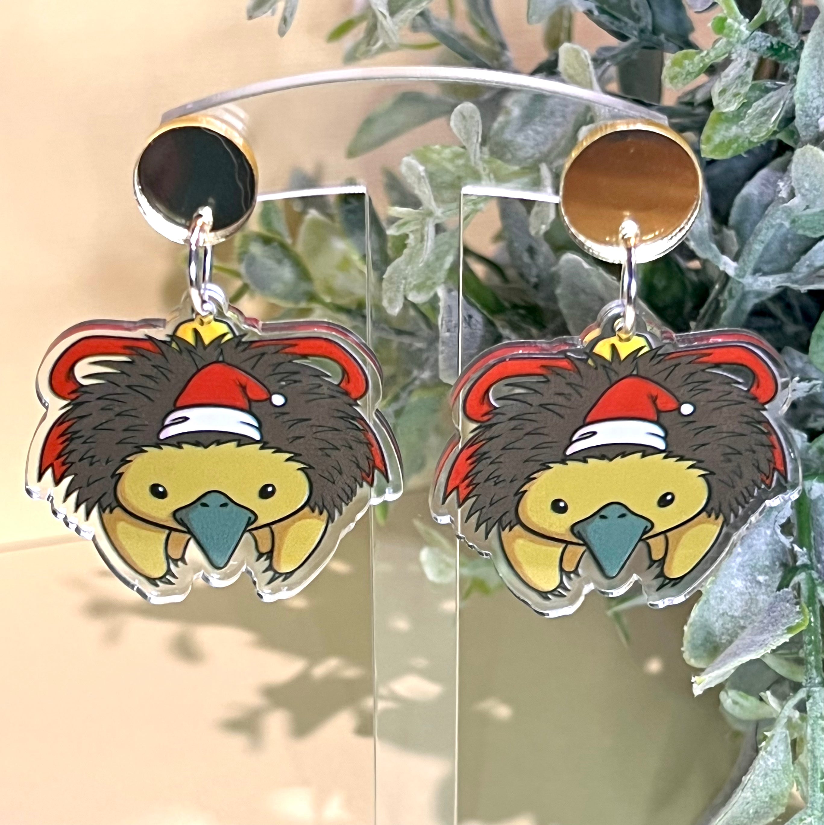 JoLush Echidna Christmas Baubles - Acrylic Dangles
