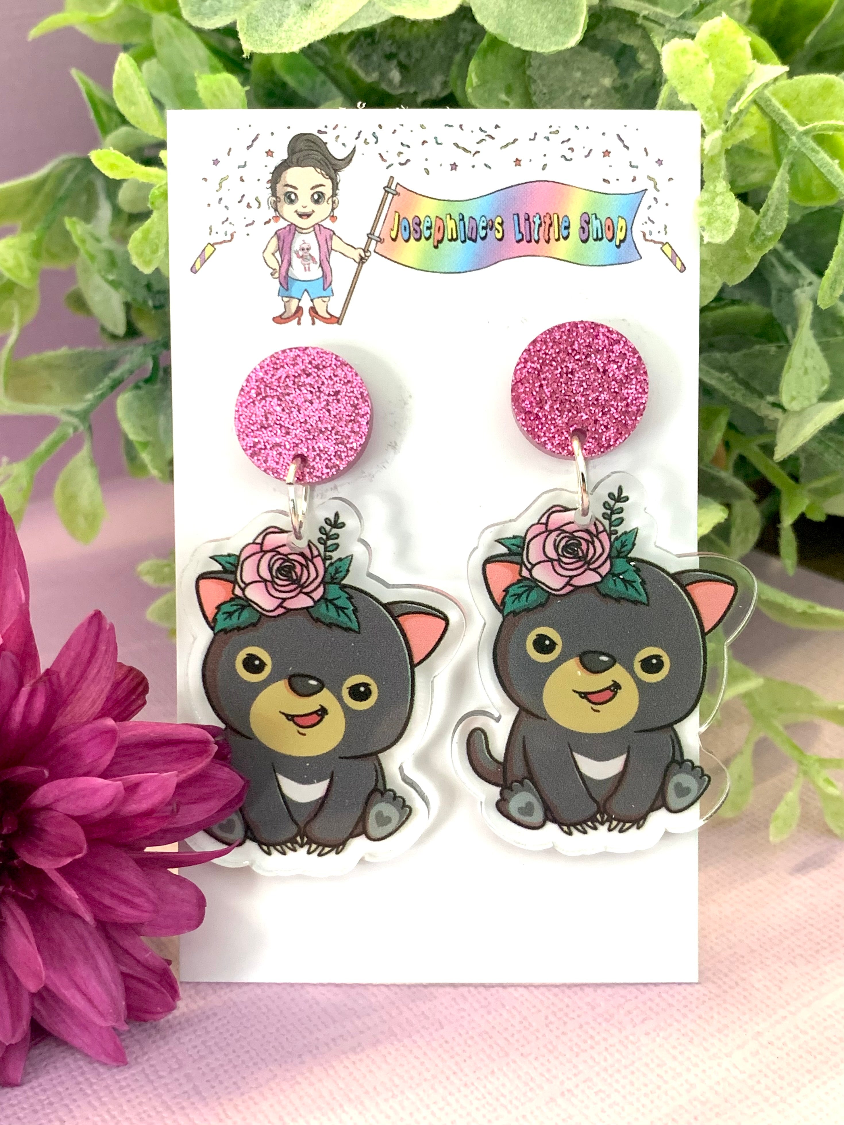 JoLush Tasmanian Devil - Acrylic Dangles