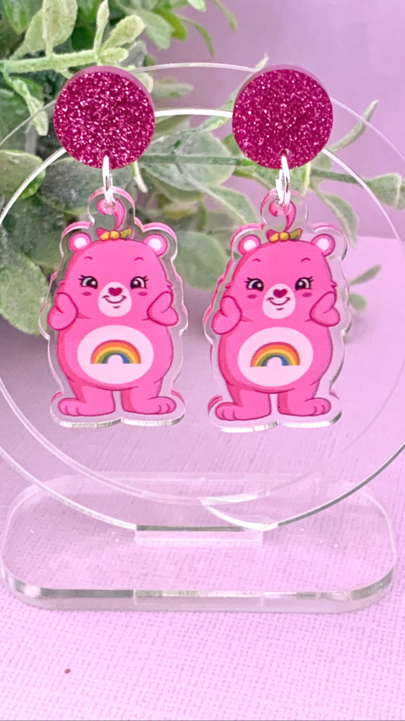 JoLush Cheer Carebear - Acrylic Dangles