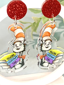 JoLush Teacher Assistant I Am - Acrylic Dangles