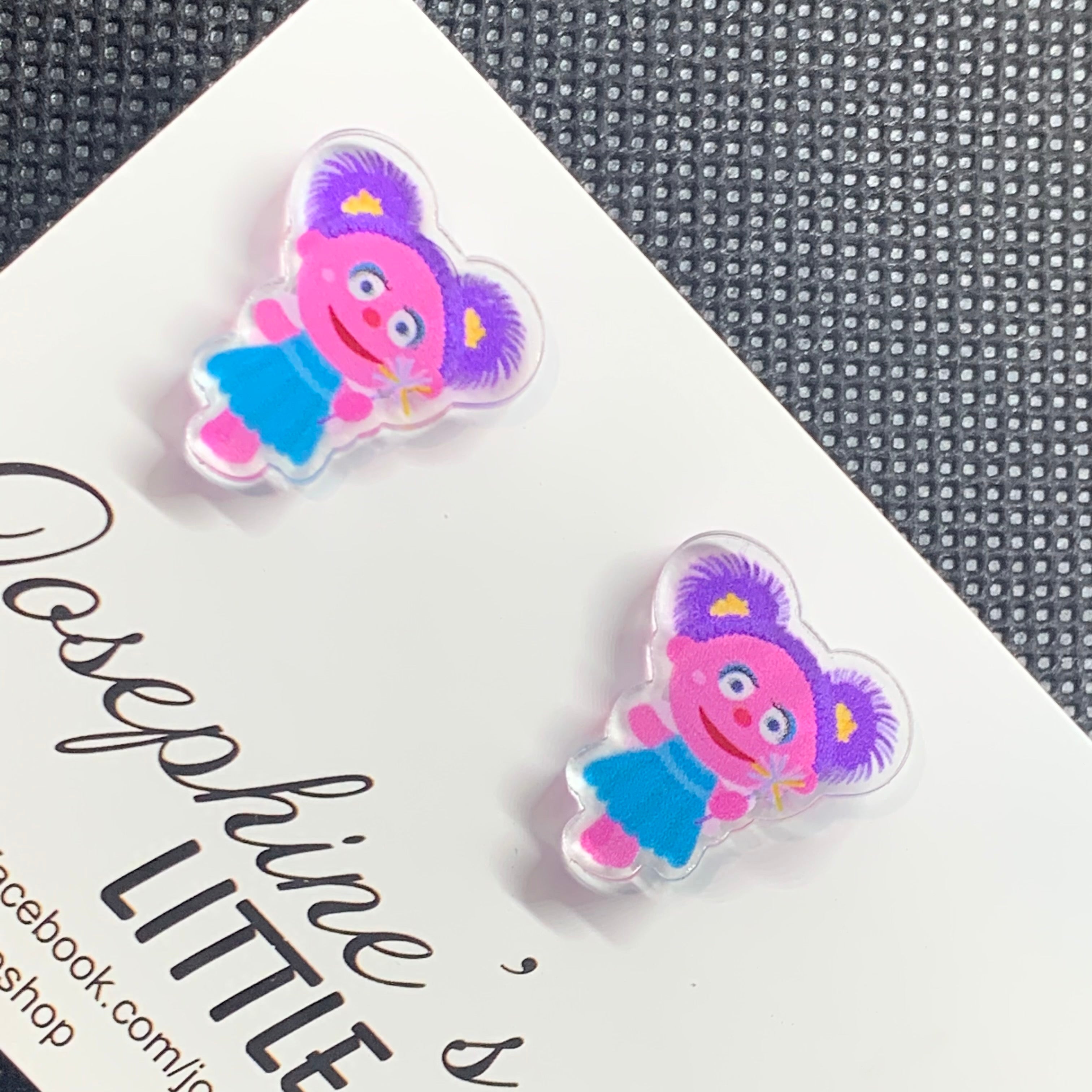 JoLush Abby Cadabby - Acrylic Statement Studs