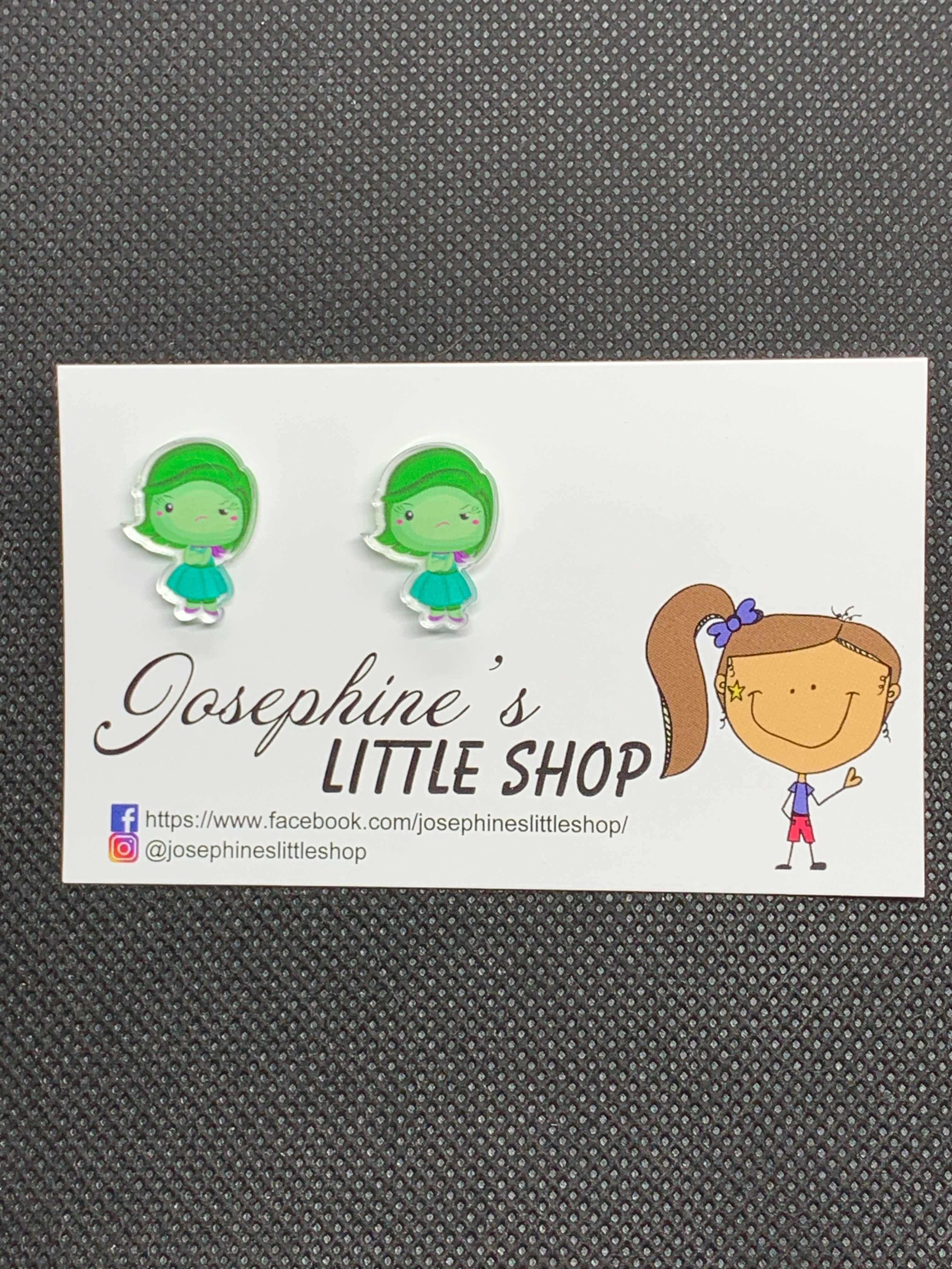 Jolush Disgust Emotion - Acrylic Statement Studs