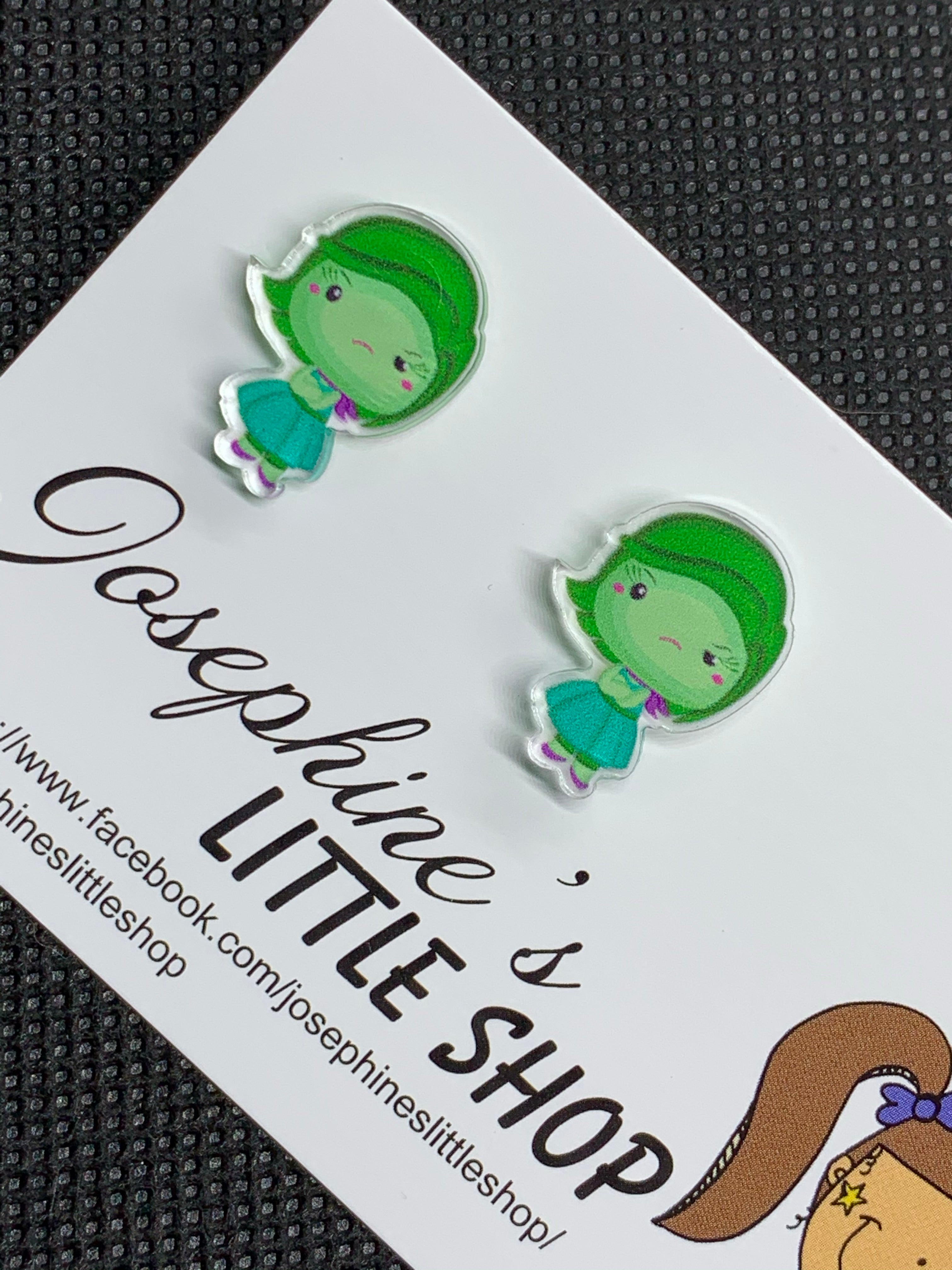 Jolush Disgust Emotion - Acrylic Statement Studs