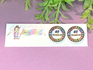 Jolush #1 Teacher - Acrylic Statement Studs
