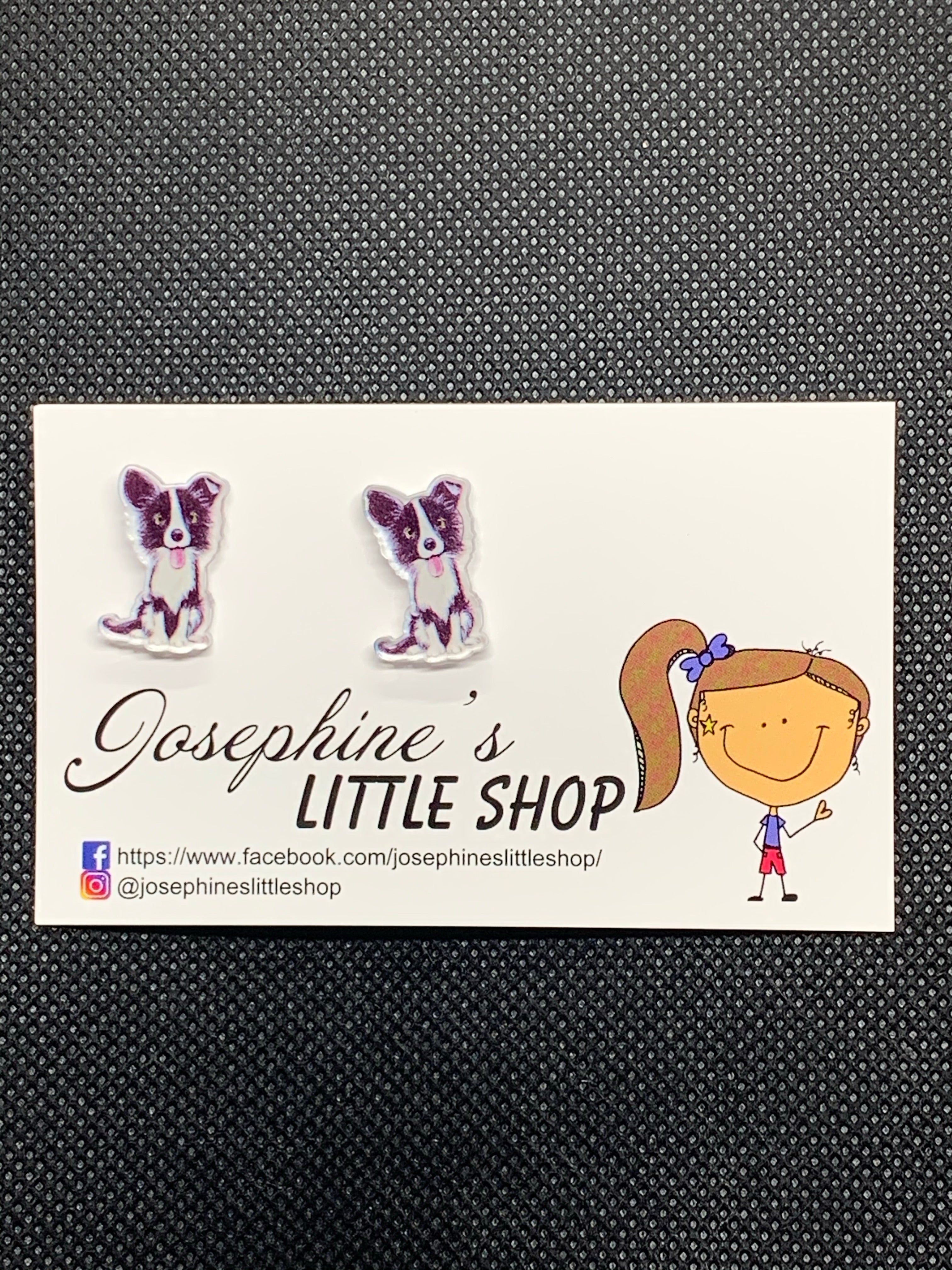 Border Collie Dog - JoLush Statement Studs