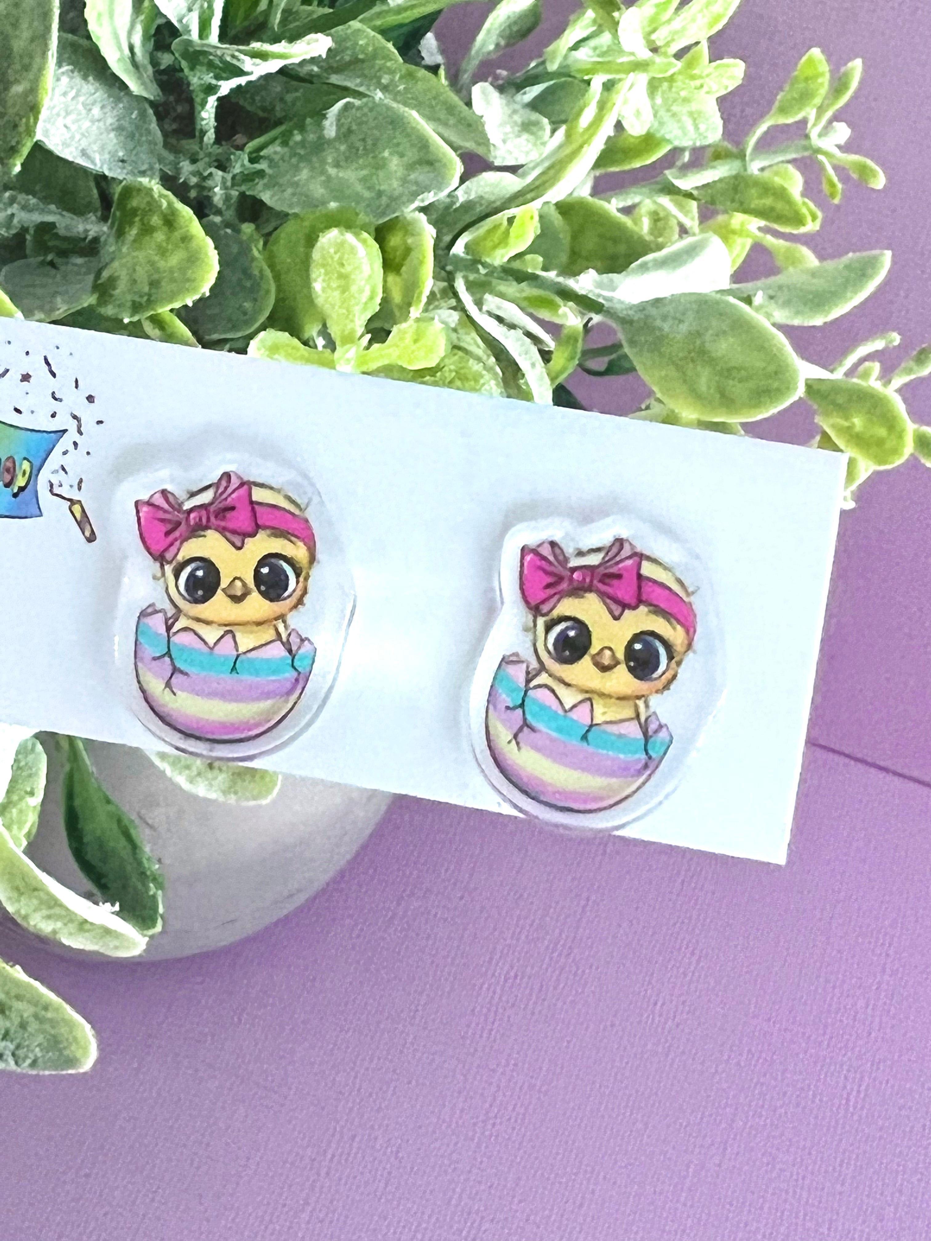 Easter Chick - JoLush Statement Studs