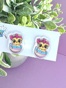 Easter Chick - JoLush Statement Studs