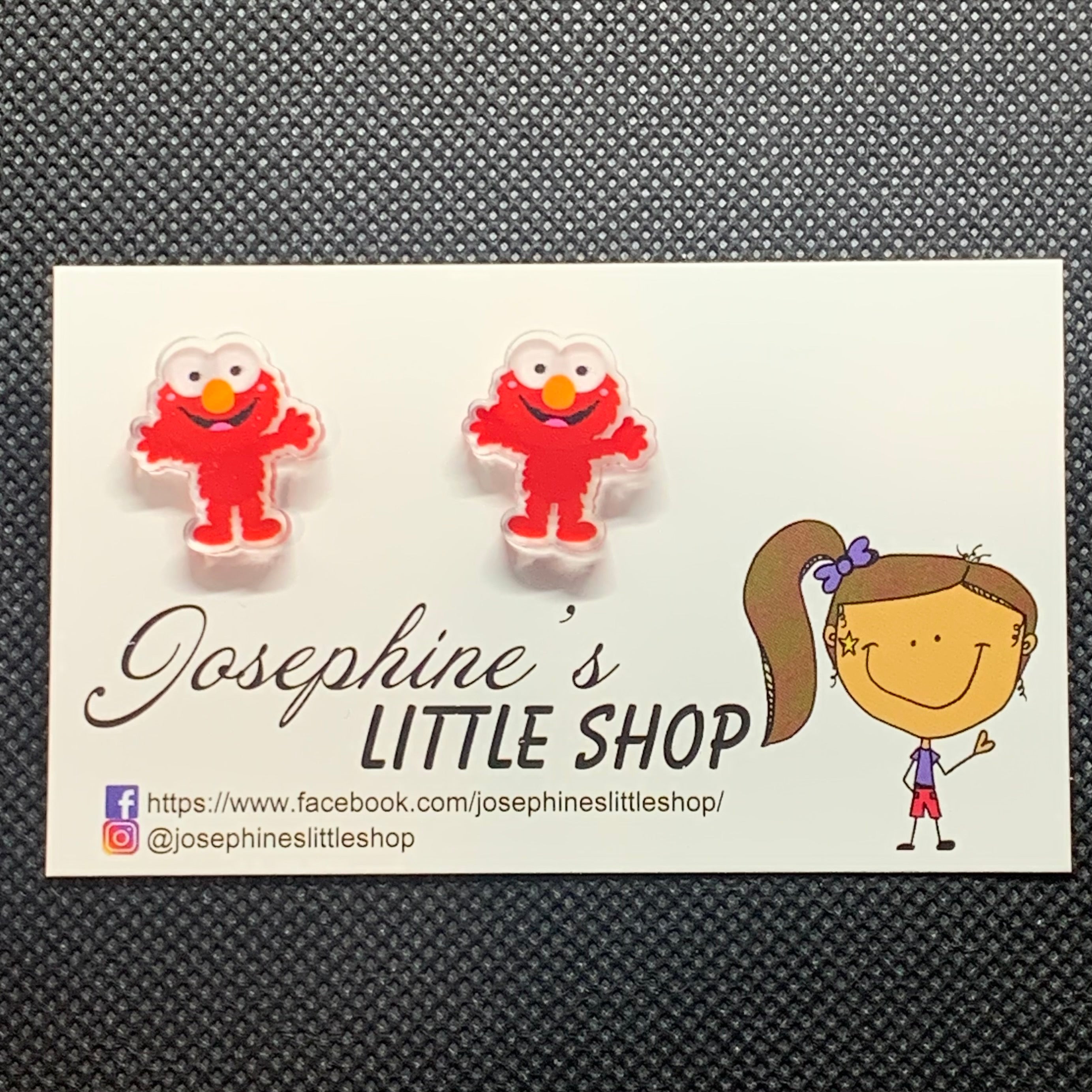 JoLush Elmo - Acrylic Statement Studs