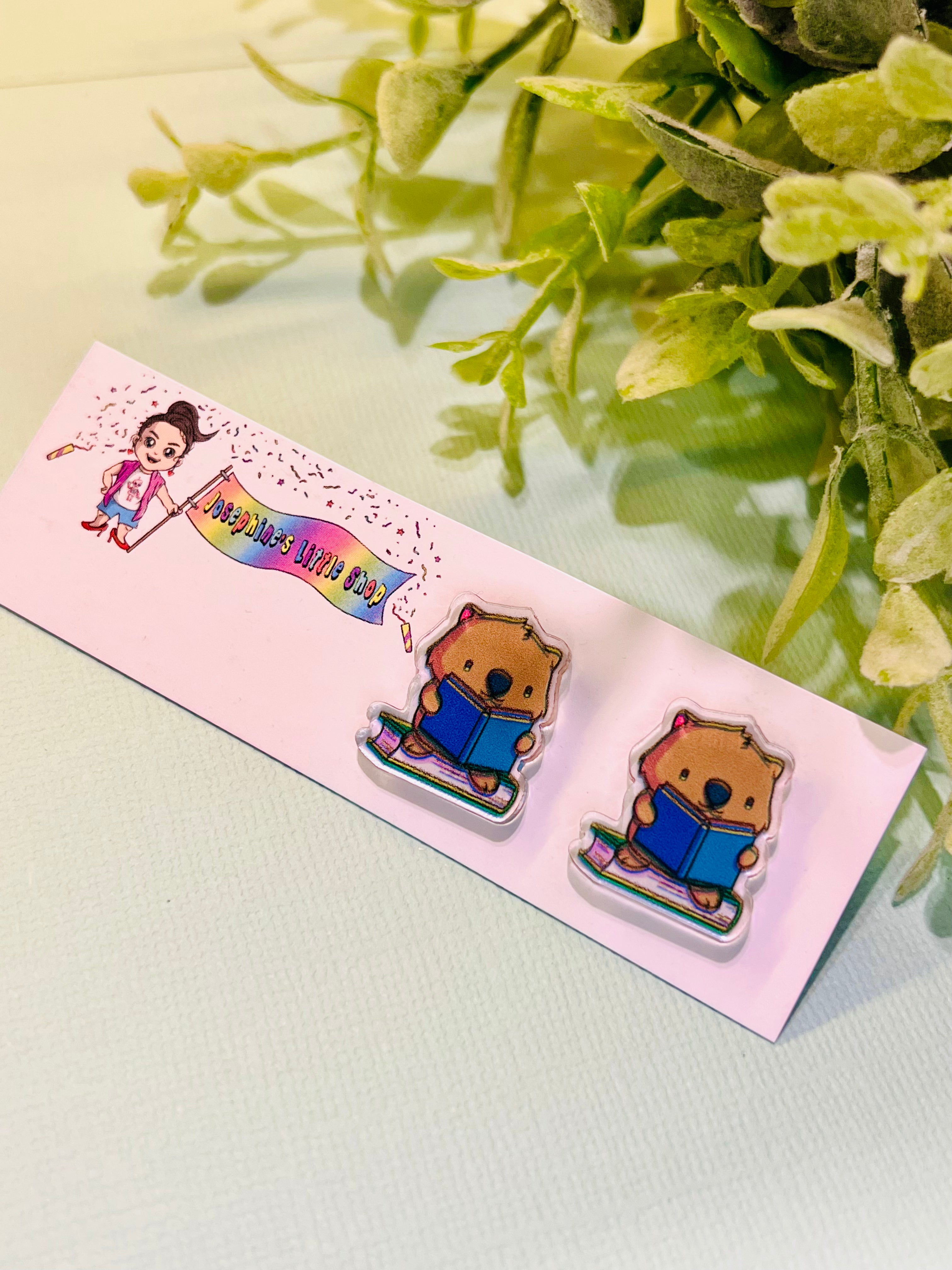 JoLush Wombat Reader - Acrylic Studs