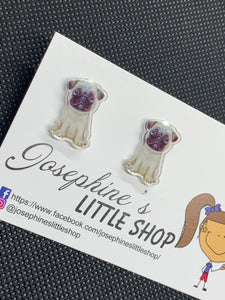 Pug Dog - JoLush Statement Studs