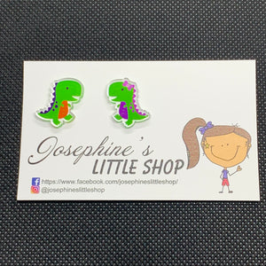 JoLush Dinosaur Friends - Acrylic Statement Studs