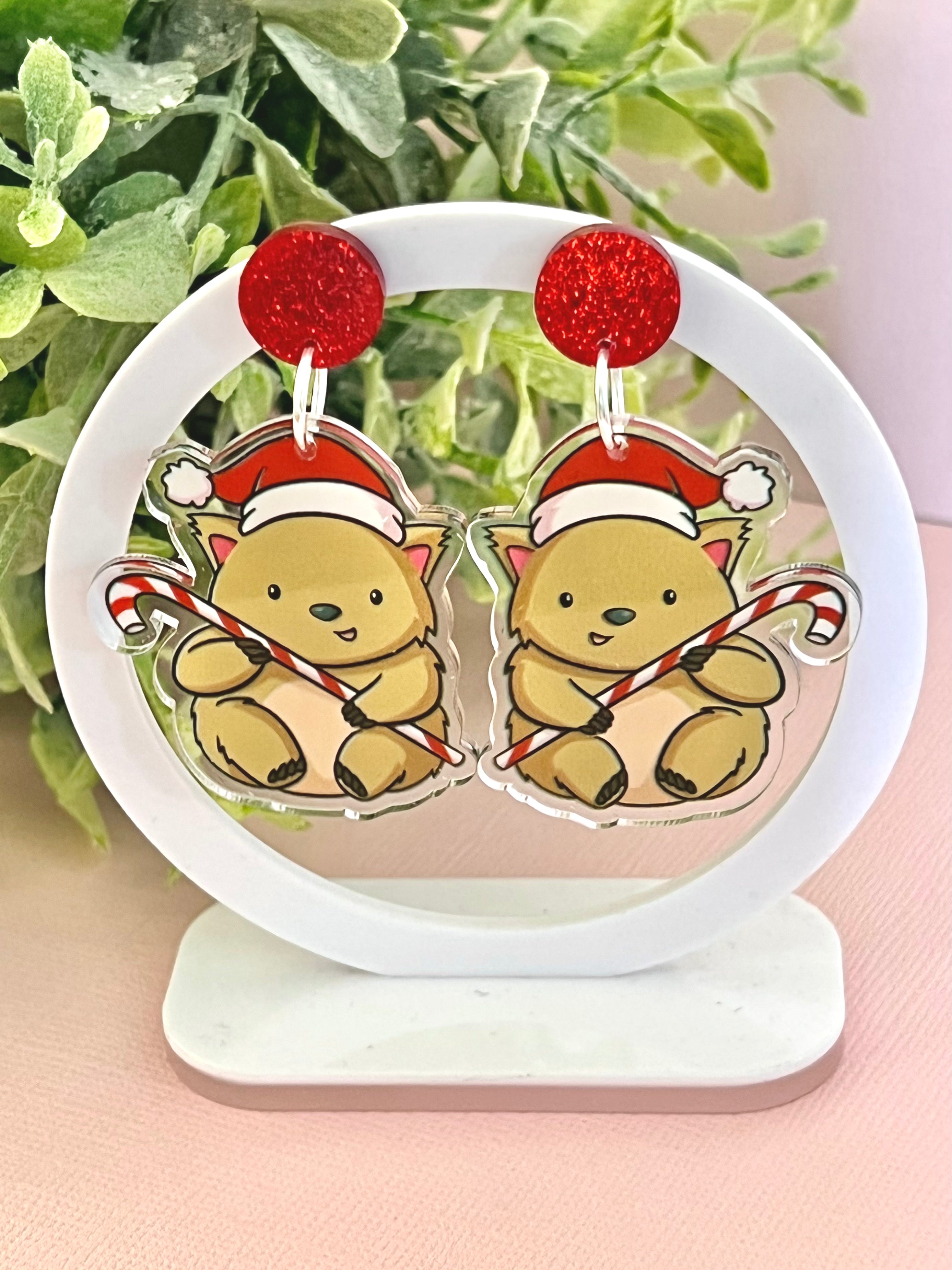 JoLush Wombat Christmas - Acrylic Dangles
