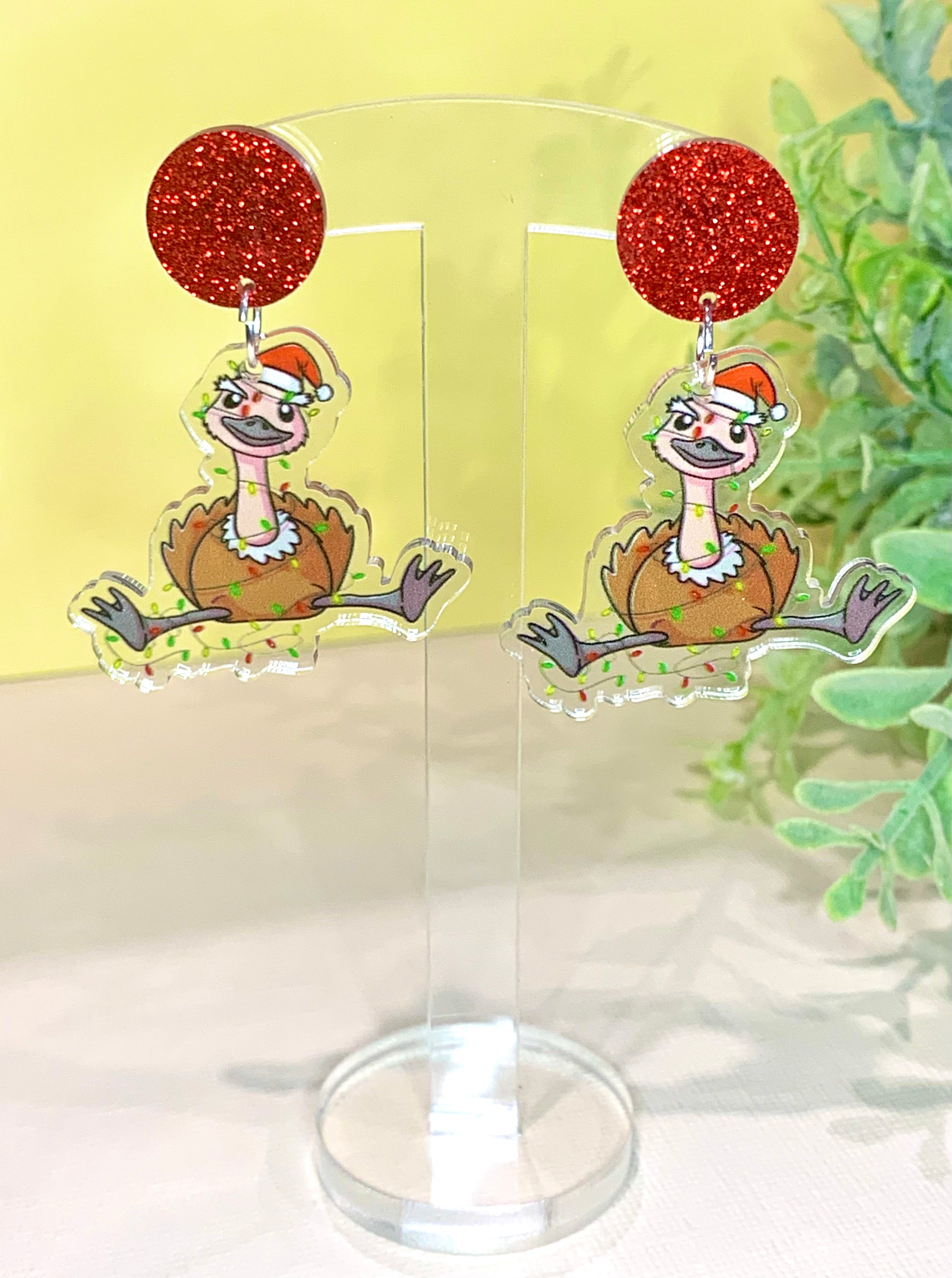 JoLush Christmas Emu - Acrylic Dangles