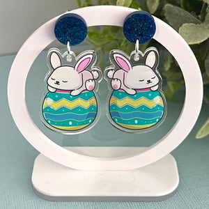 Sleeping Easter Bunny - JoLush Acrylic Dangles