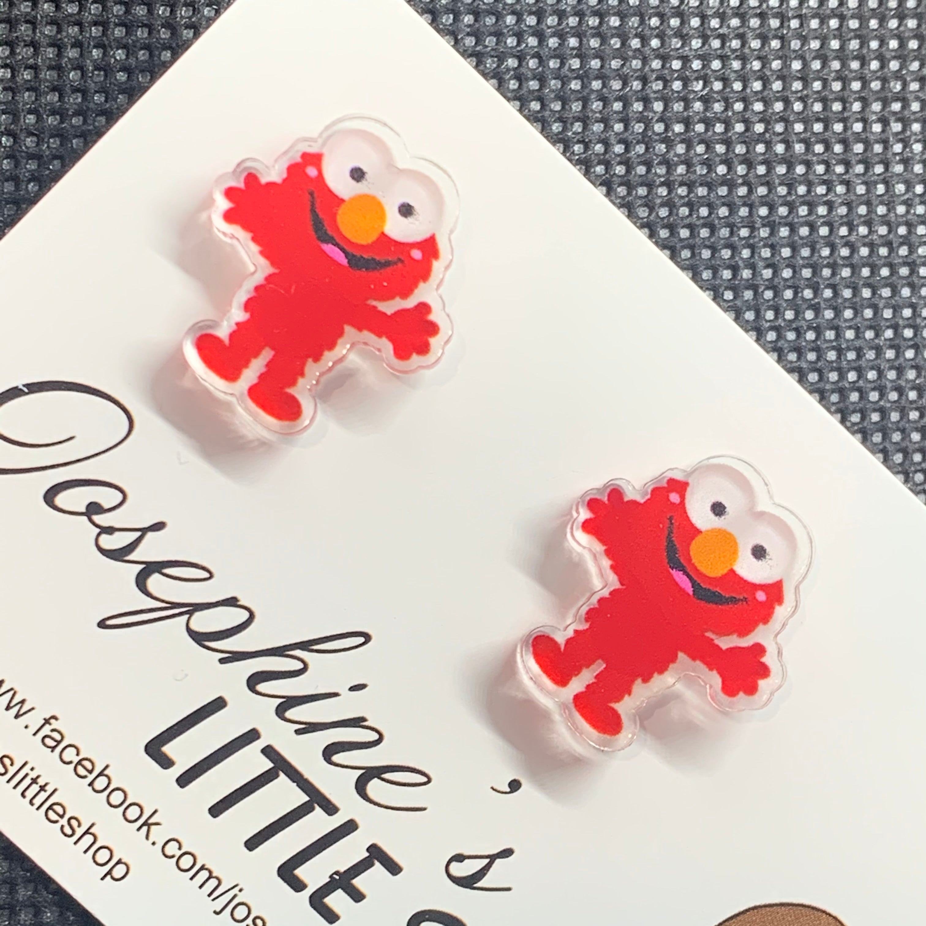 JoLush Elmo - Acrylic Statement Studs