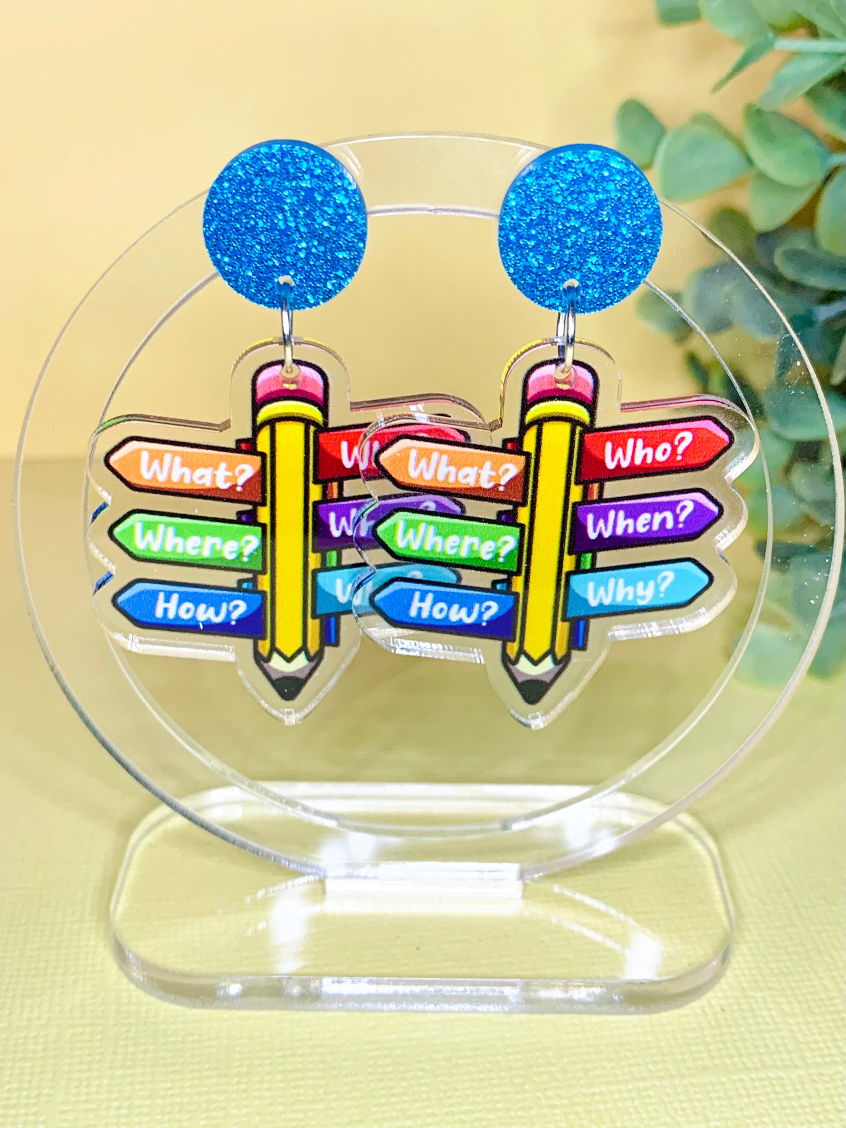 JoLush Story Writing - Acrylic Dangles