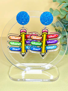 JoLush Story Writing - Acrylic Dangles
