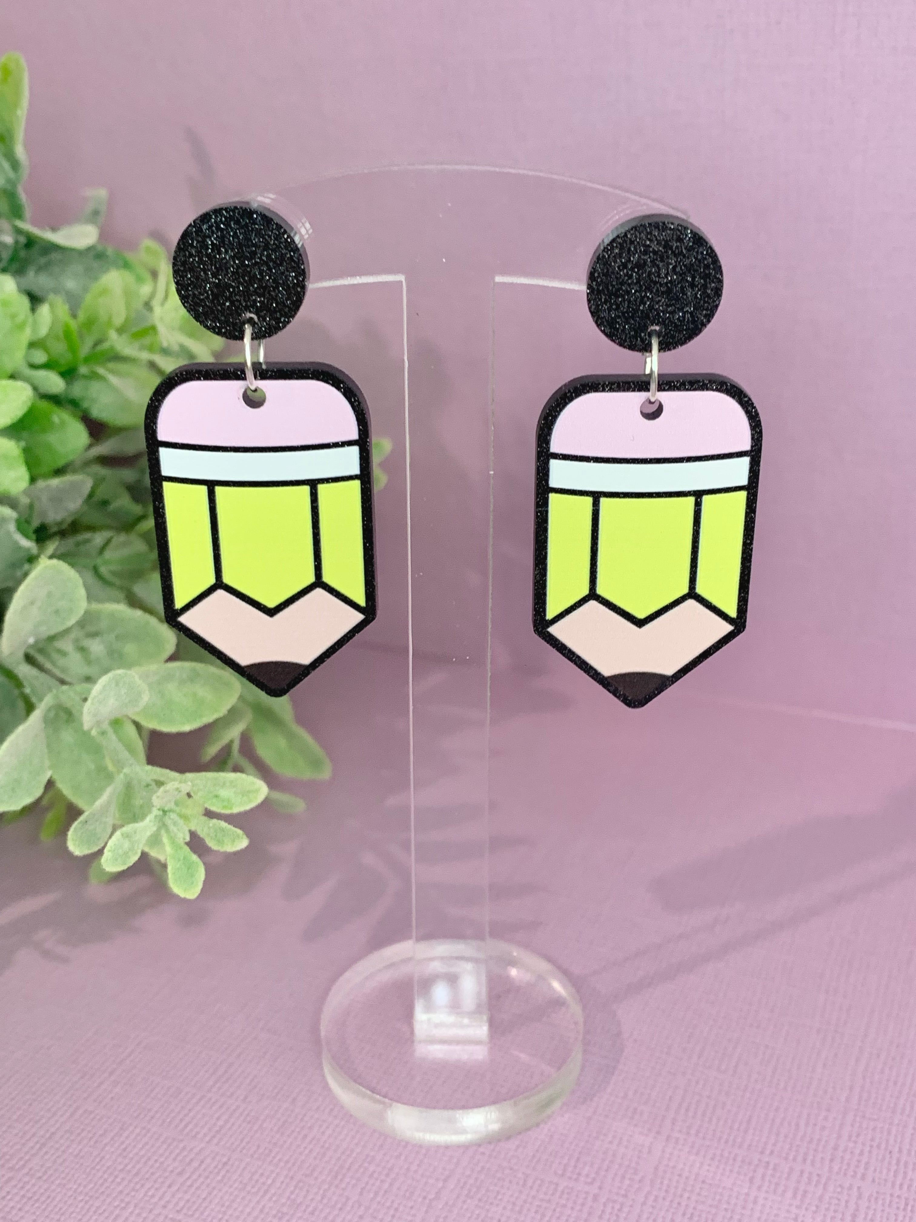 JoLush Sparkly Pencils - Acrylic Dangles