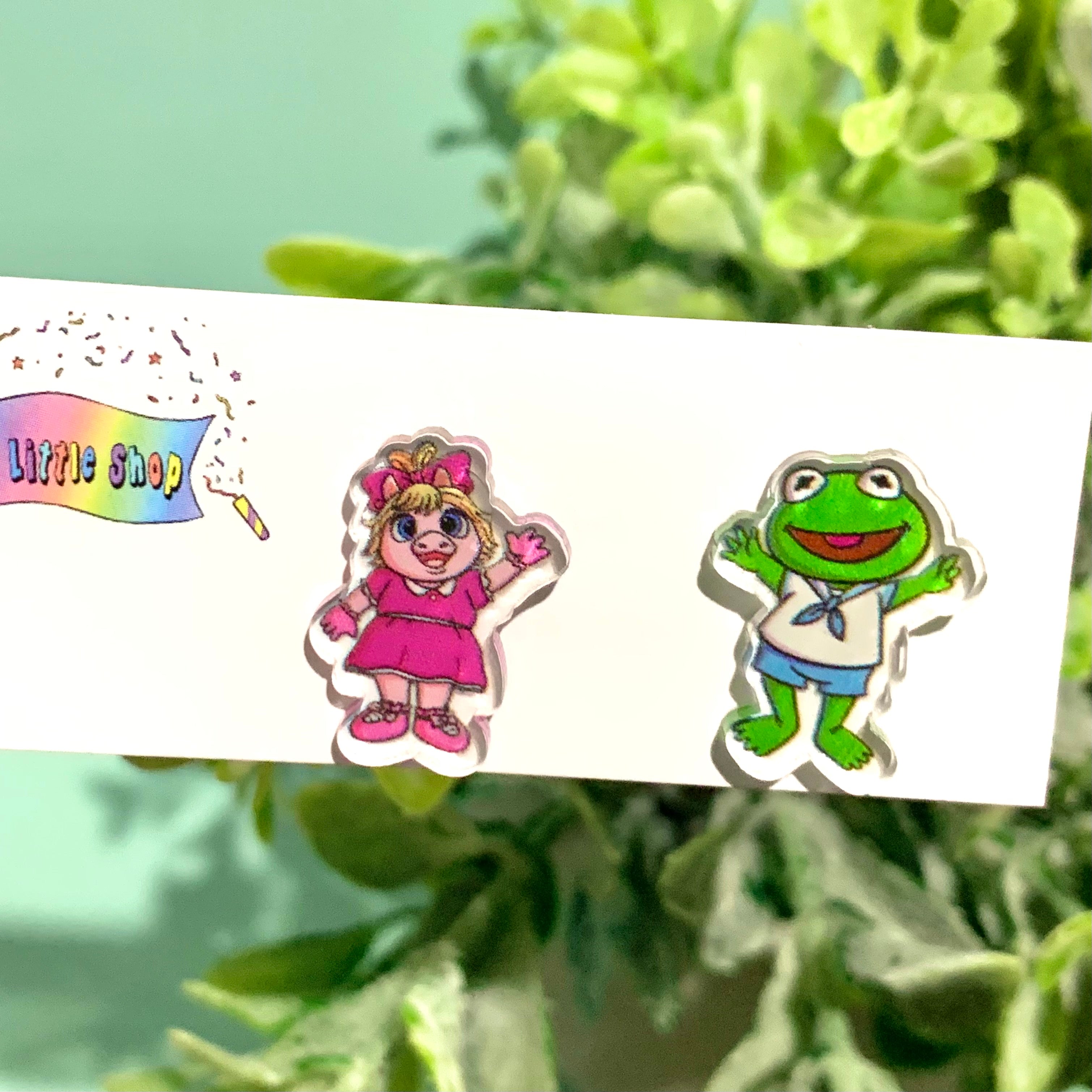 Jolush Puppet Friends - Acrylic Statement Studs