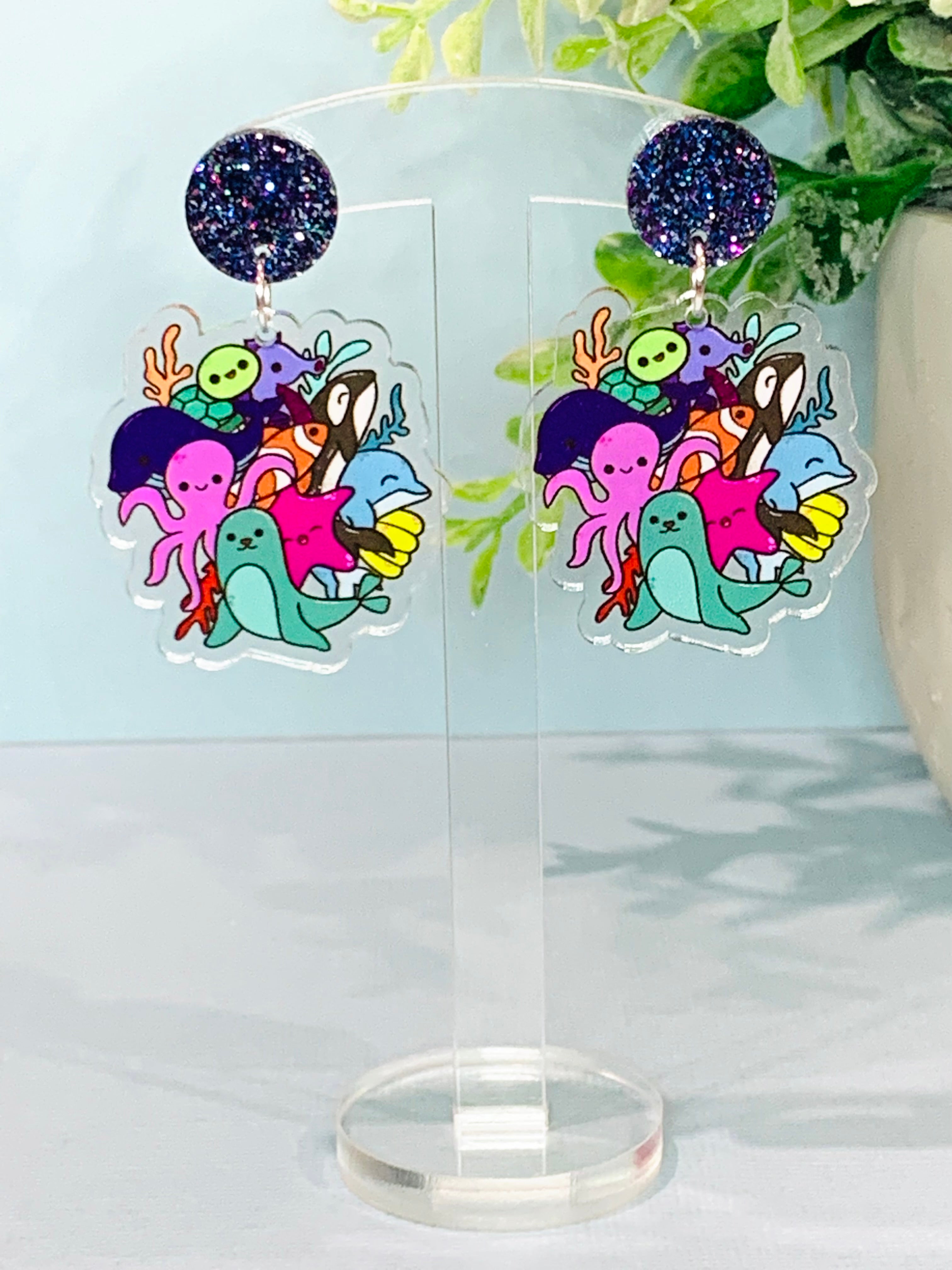 JoLush Aussie Ocean Animal Mashup - Acrylic Dangles