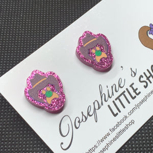 JoLush Sparkly Bubble-o-Bill - Acrylic Statement Studs