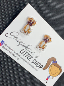 Boxer Dog - JoLush Statement Studs