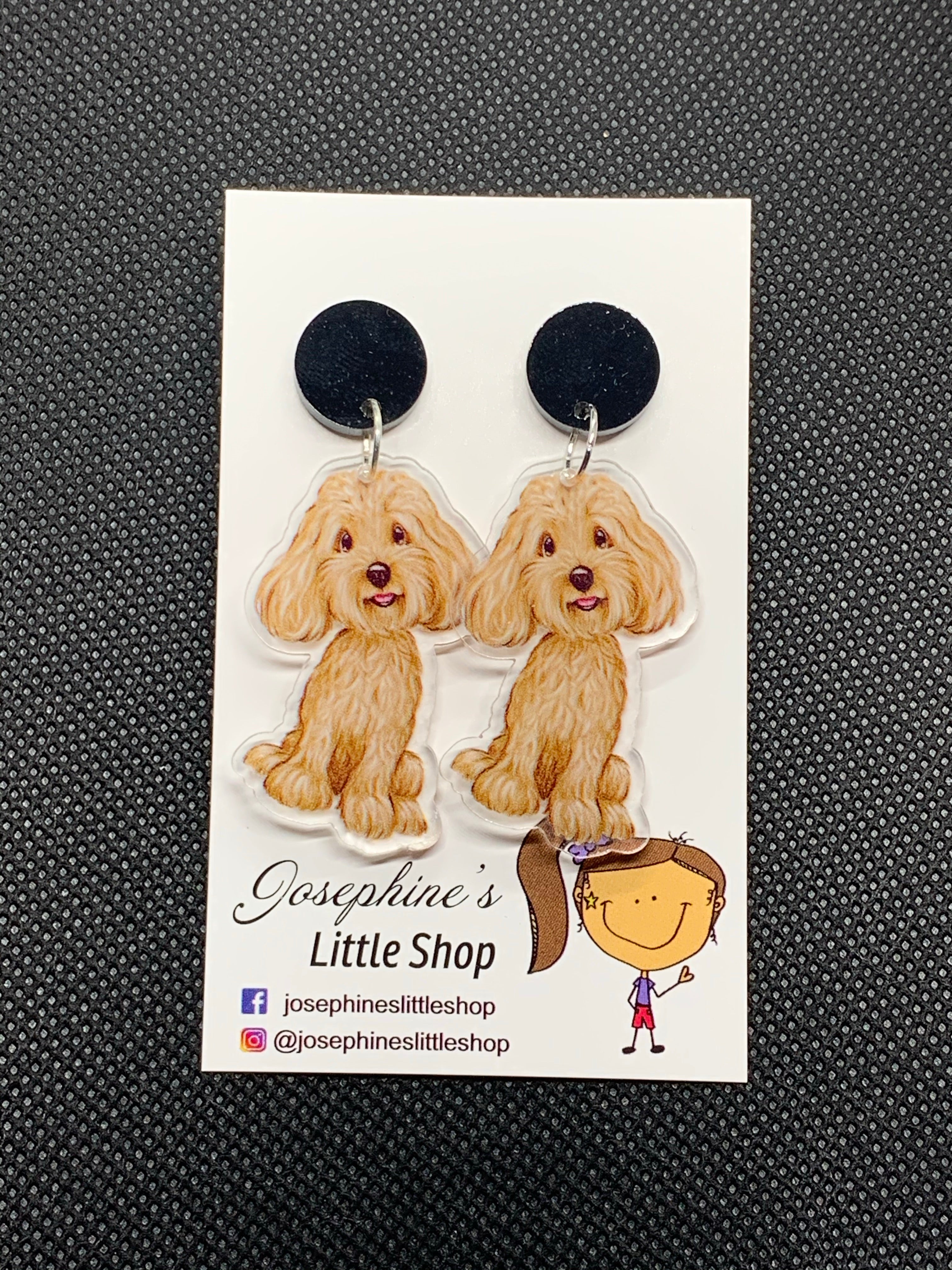 Cavoodle Dog - JoLush Acrylic Dangles