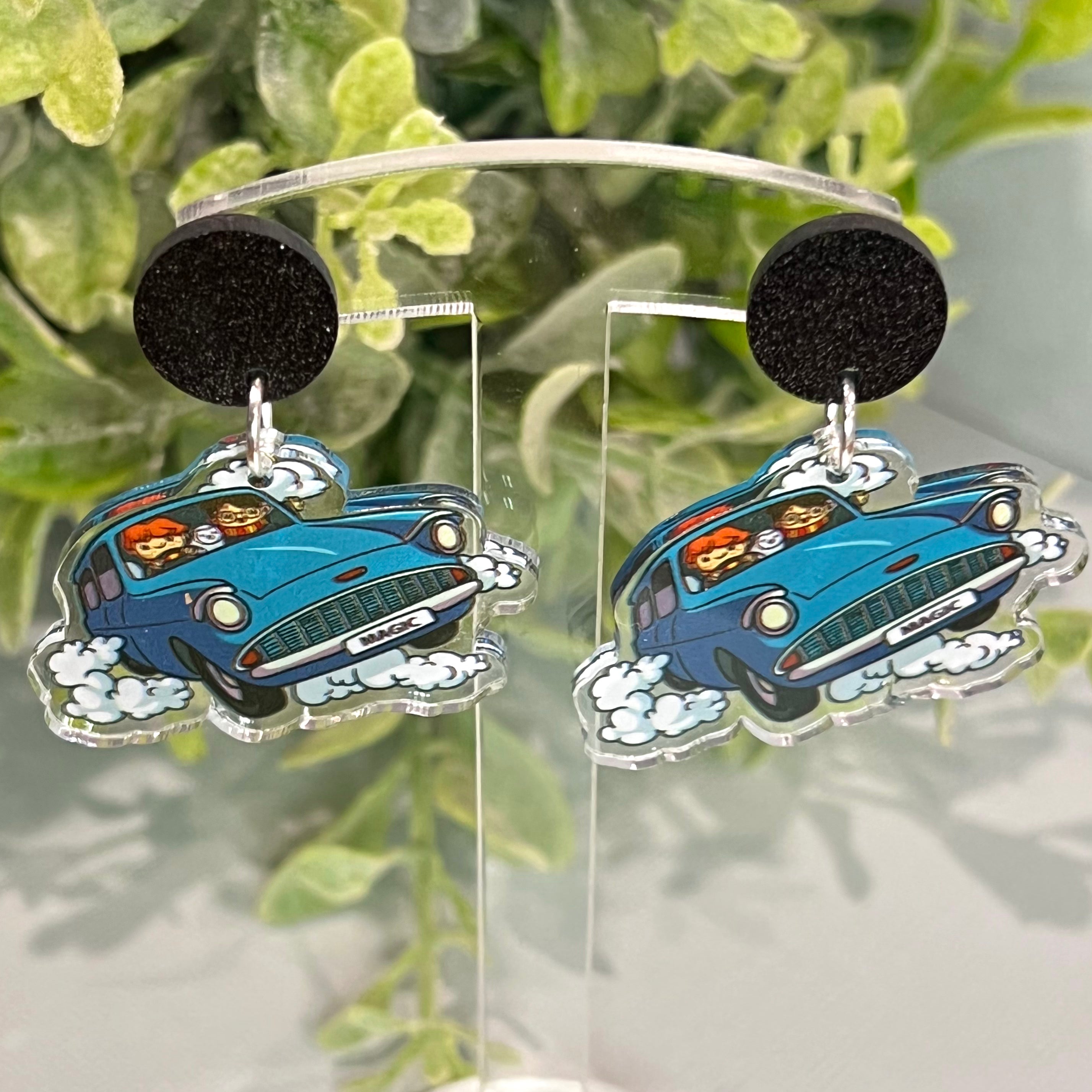 JoLush Harry and Ron Flying Car - Acrylic Dangles