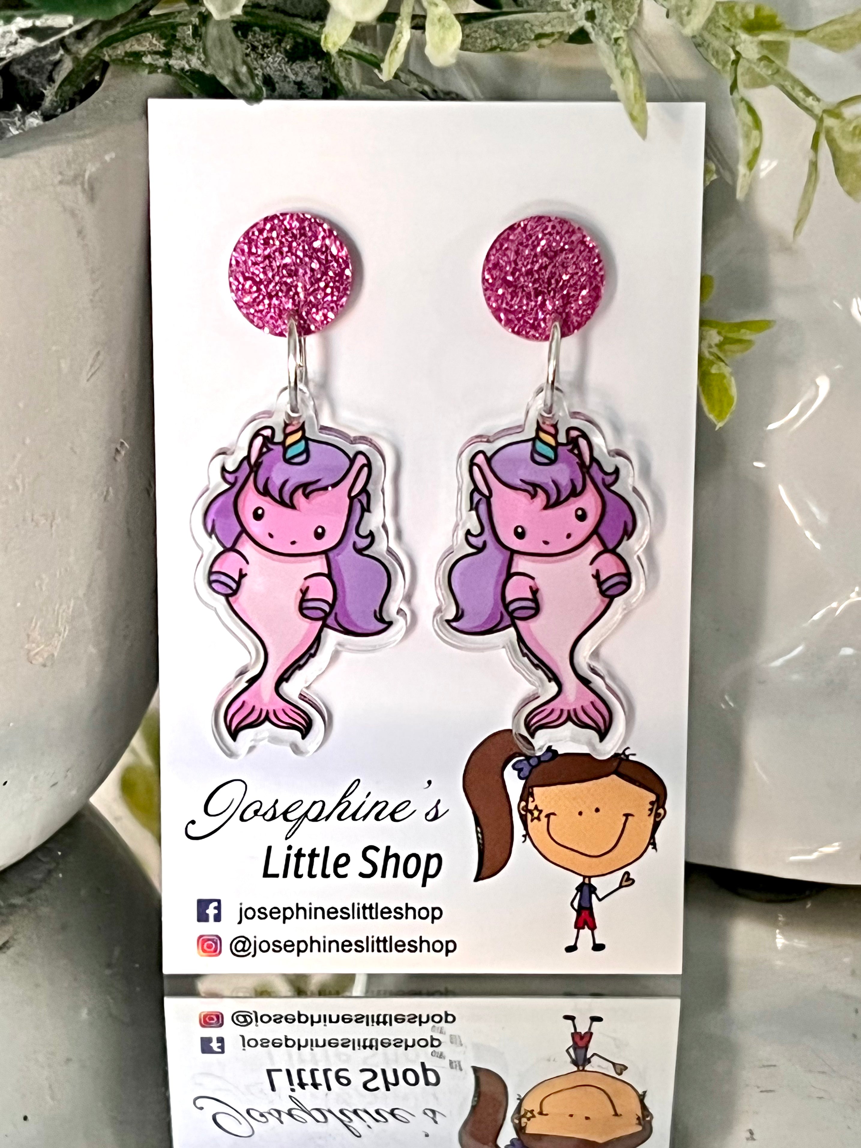 JoLush Mermicorn - Acrylic Dangles