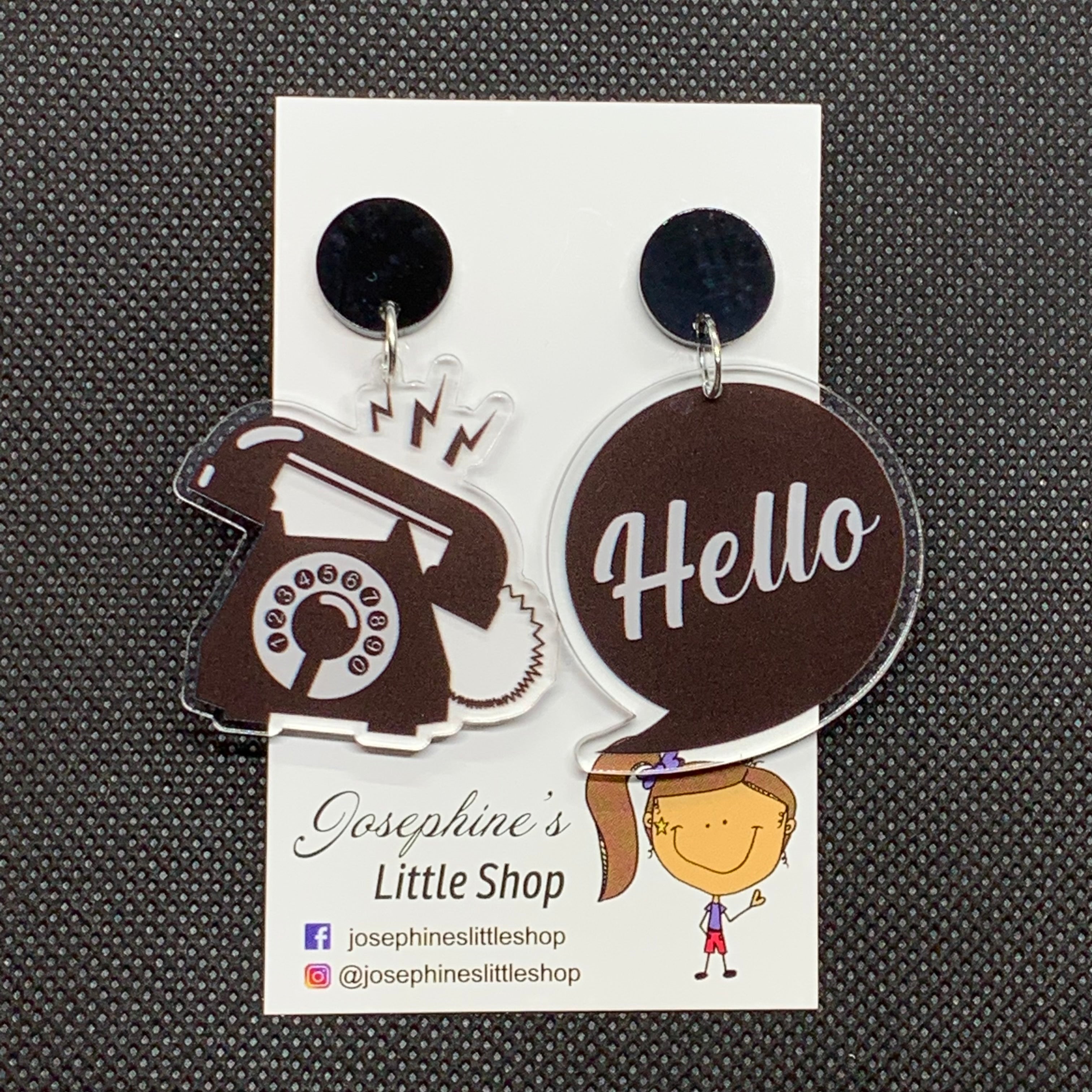 JoLush Hello - Acrylic Dangles