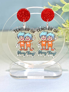 JoLush Teacher of Many Things - Acrylic Dangles