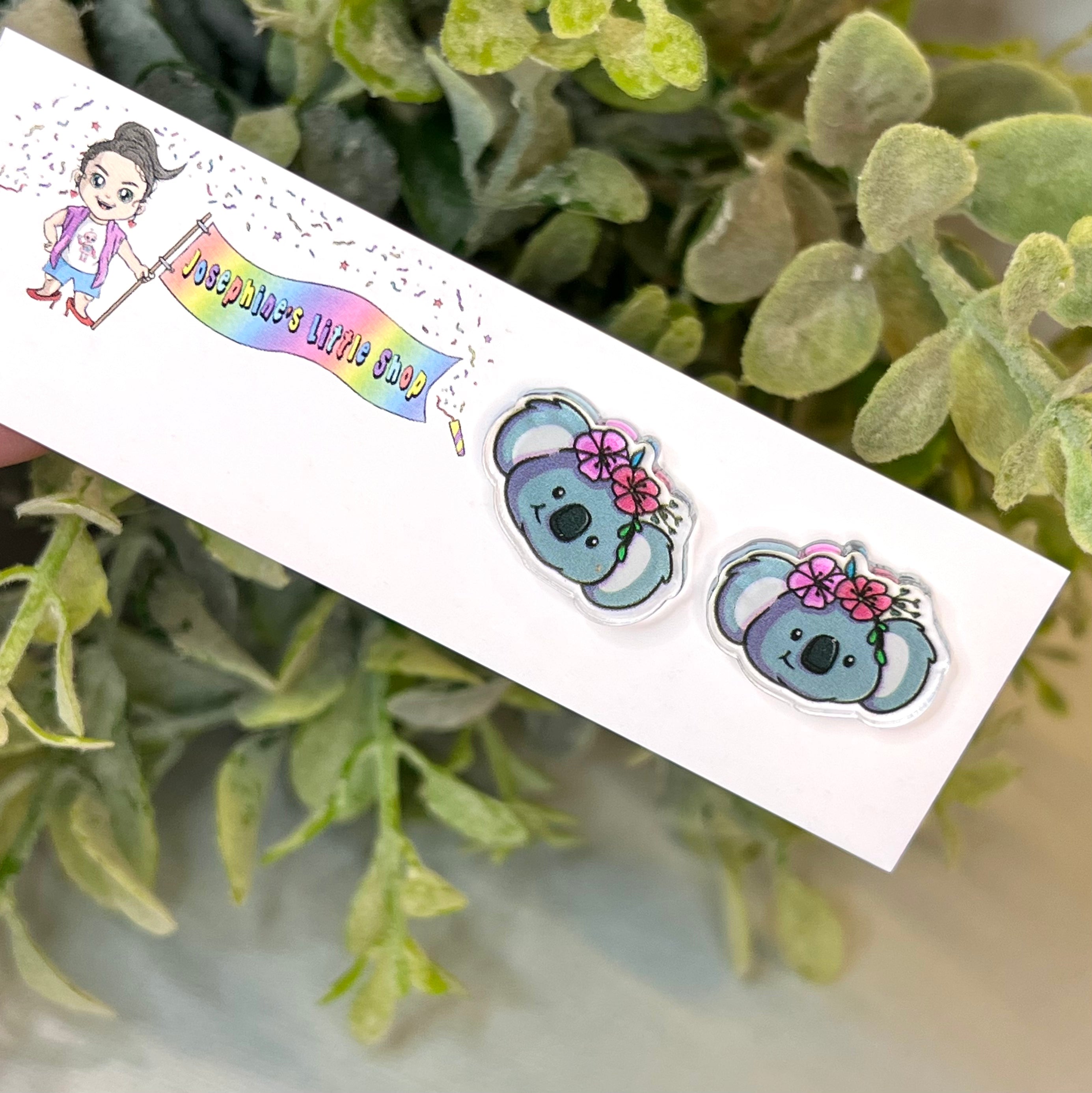 JoLush Koala Gal - Acrylic Studs