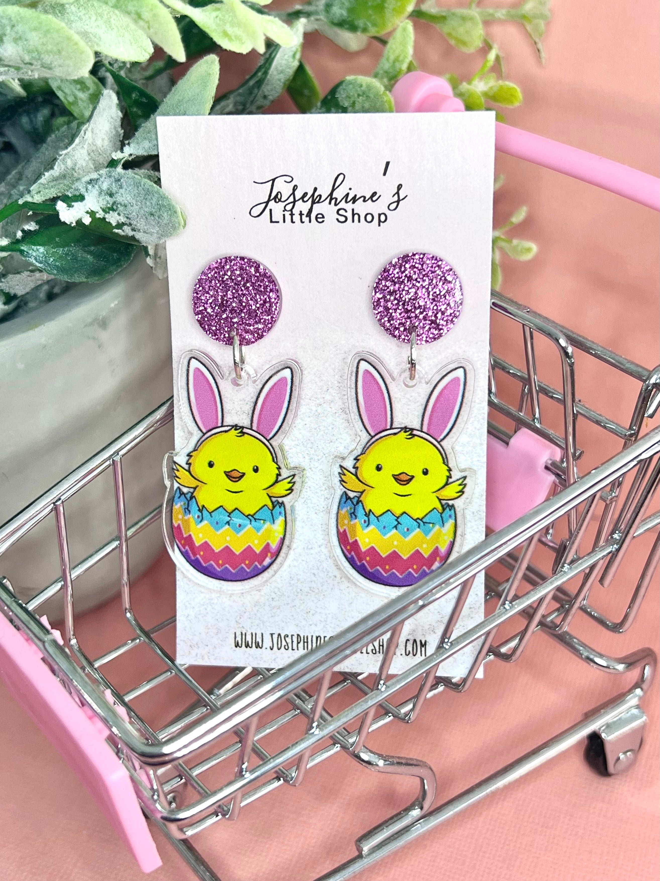Easter Bunny Chick - JoLush Acrylic Dangles