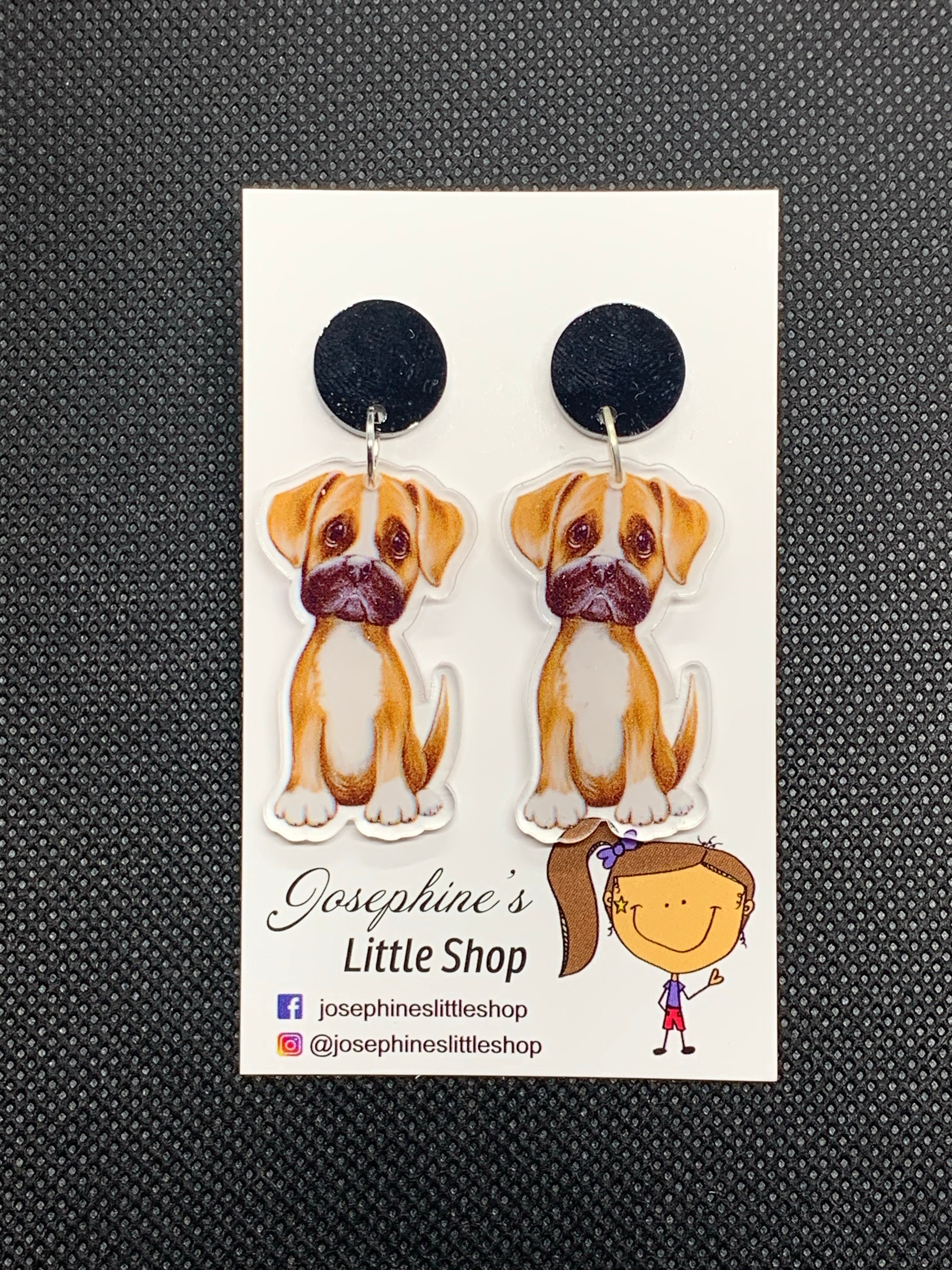 Boxer Dog - JoLush Acrylic Dangles