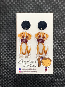 Boxer Dog - JoLush Acrylic Dangles