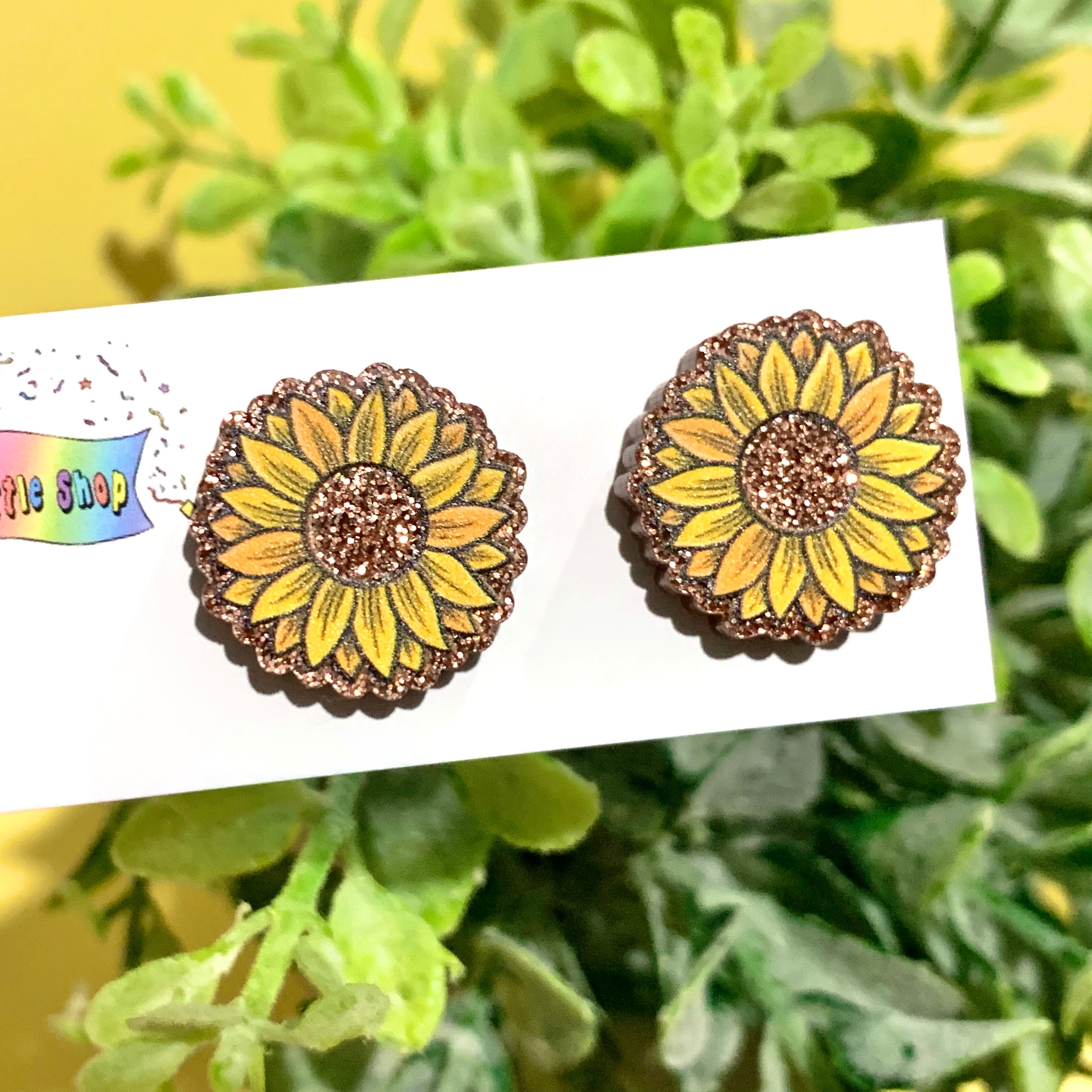 Jolush Sunflowers - Acrylic Statement Studs