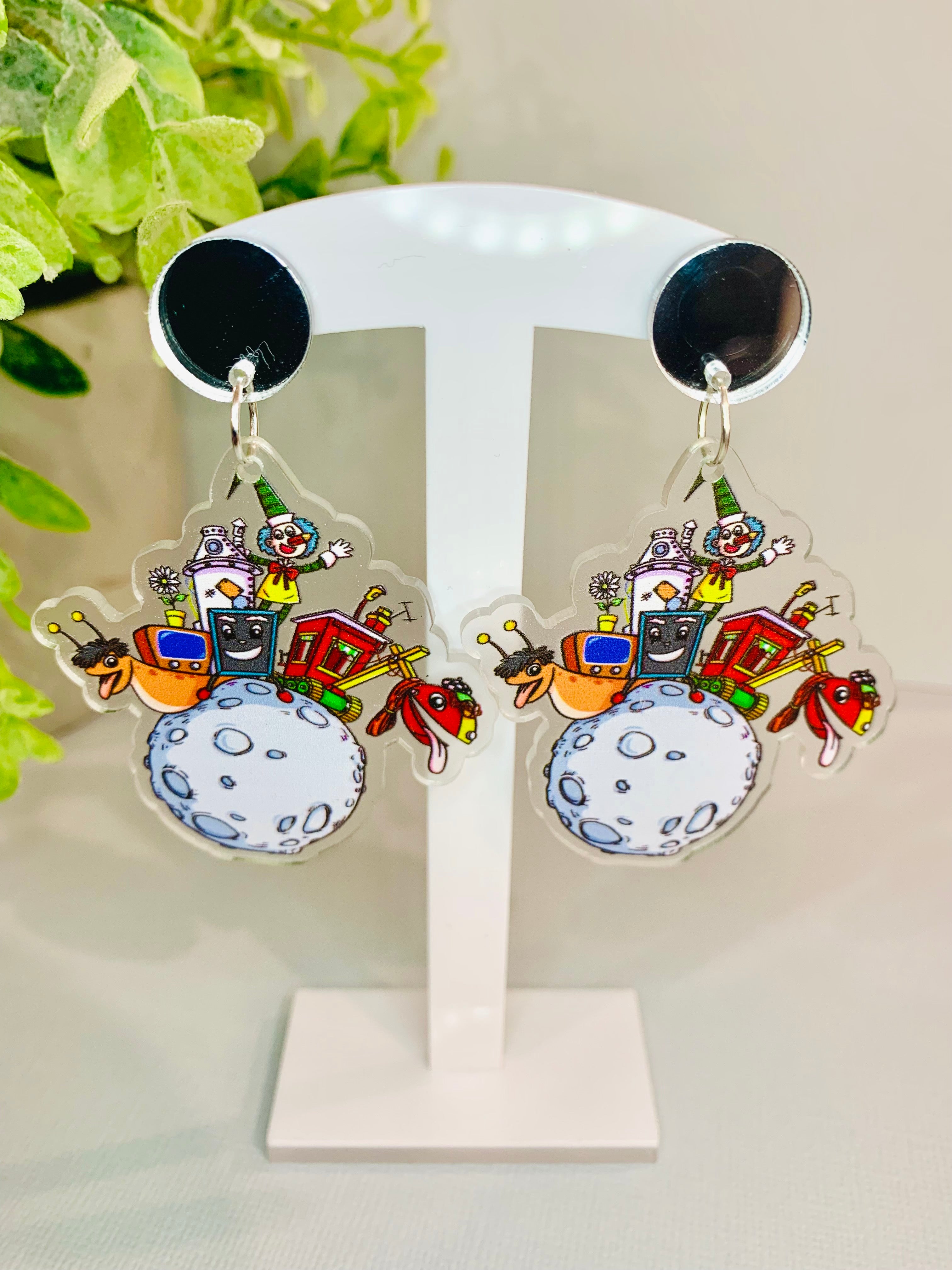 JoLush Man on the Moon - Acrylic Dangles