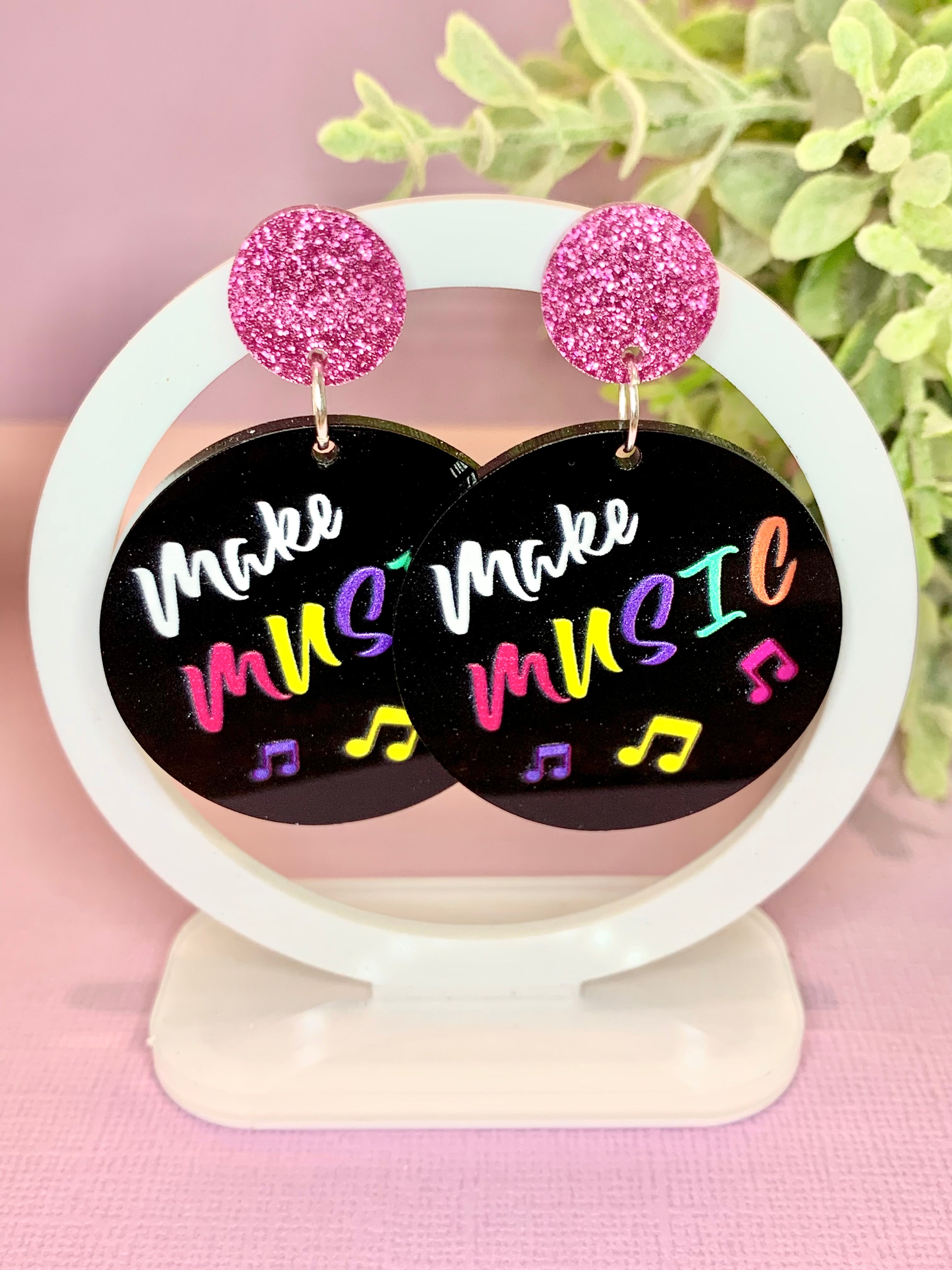 JoLush Make Music - Acrylic Dangles