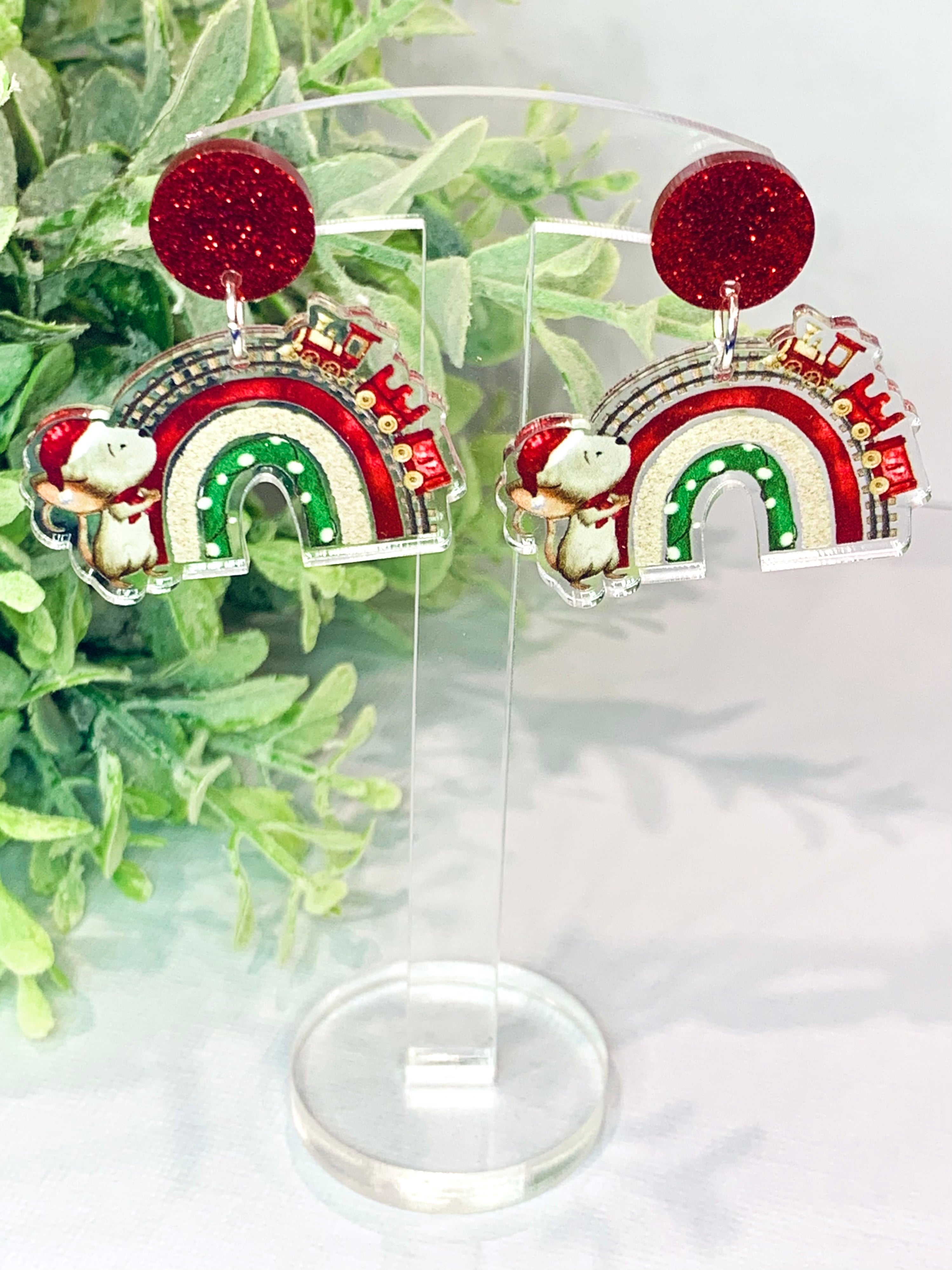 JoLush Christmas Mouse - Acrylic Dangles