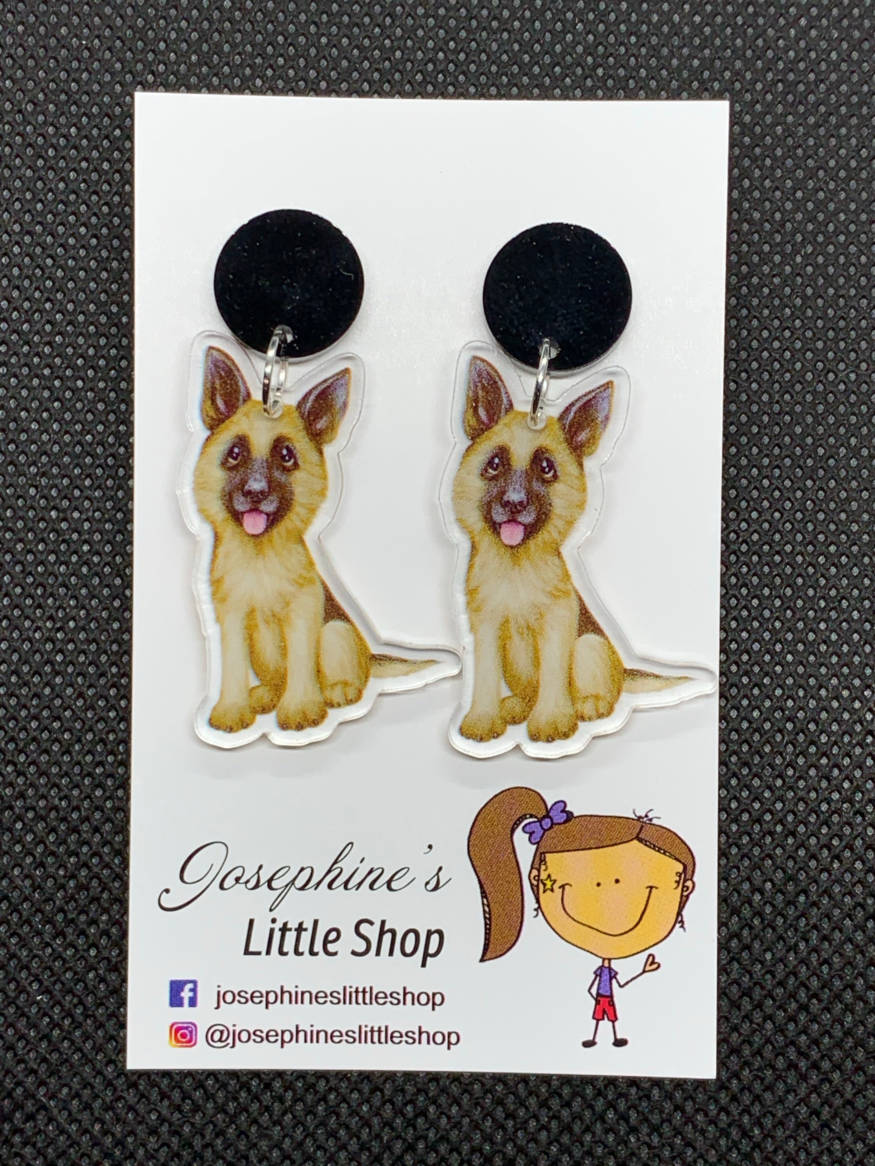 German Shepherd Dog - JoLush Acrylic Dangles