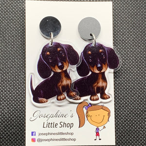 Dachshund (Sausage) Dog - JoLush Acrylic Dangles