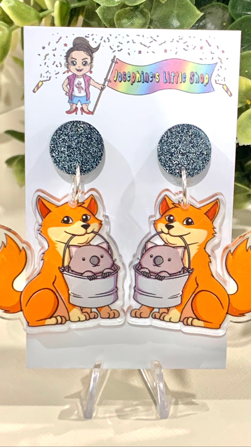 JoLush Wombat Dinner? - Acrylic Dangles