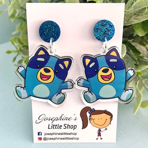 JoLush Blue Heeler Dog - Acrylic Dangles